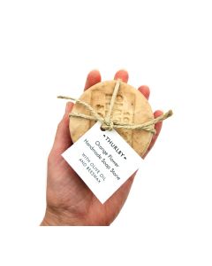 Handmade Soap Stone with Olive Oil and Beeswax, Orange Flower 